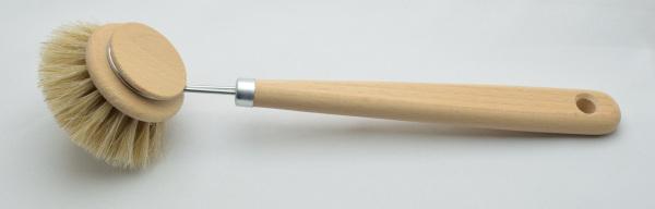 Spülbürste StandardPlus, extra breiter Griff sorgt für sehr guten Halt. Mit hellem Rosshaar. Bürstenfabrik Keller in Todtnau. Traditionsunternehmen seit 1869. Qualität Made in Germany.